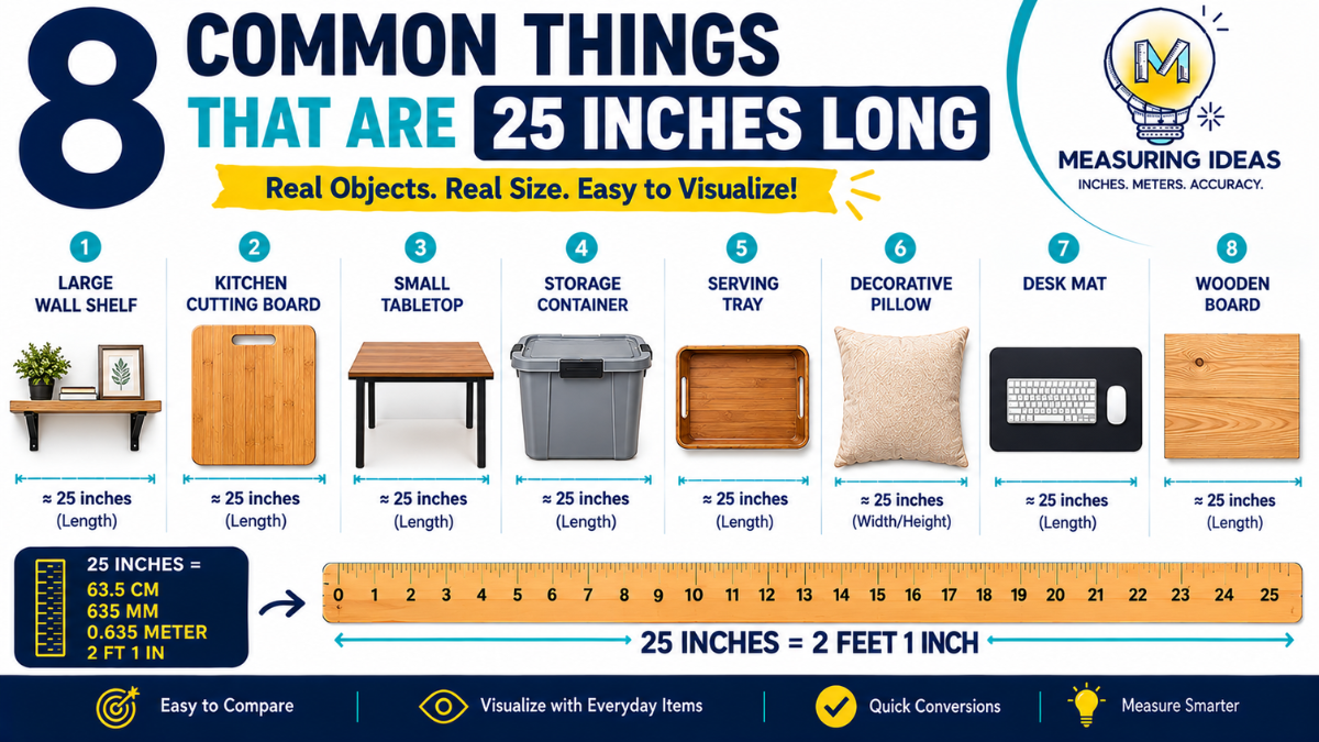 How Long is 25 Inches