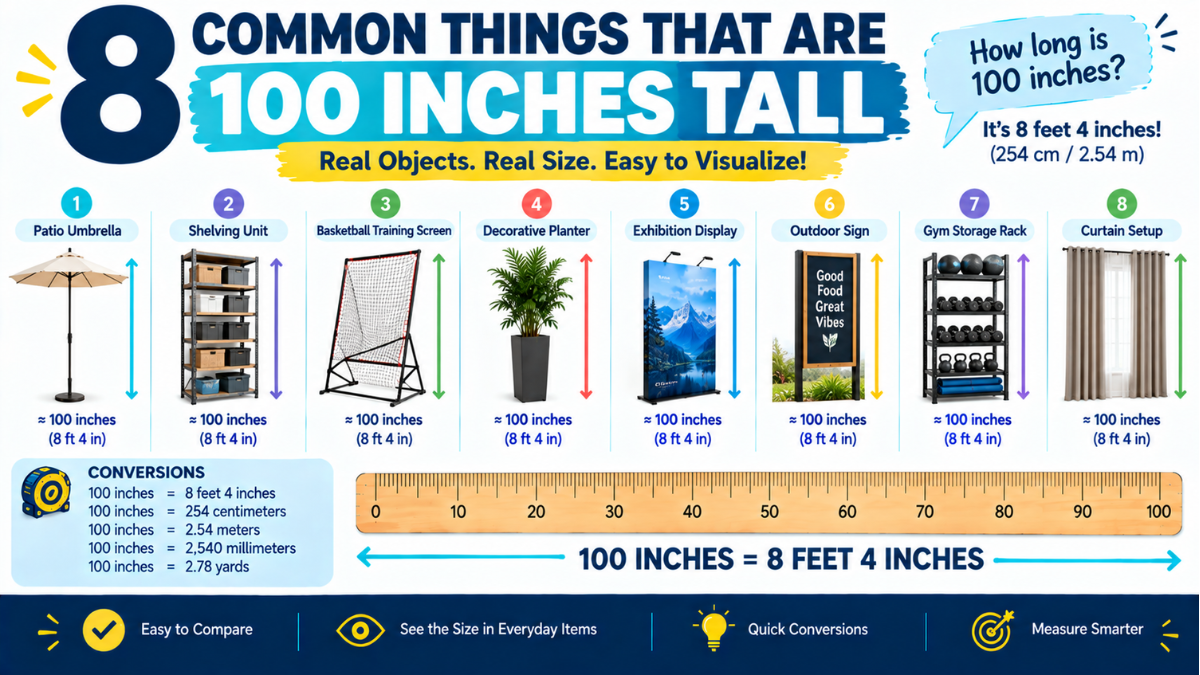 How Tall is 100 Inches