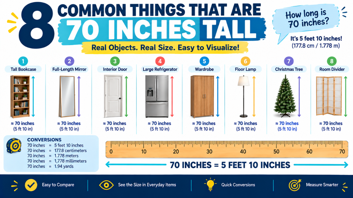 How Tall is 70 Inches