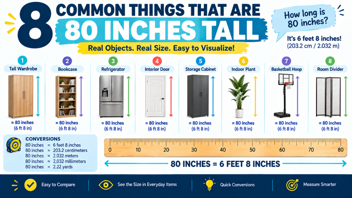 How Tall is 80 Inches